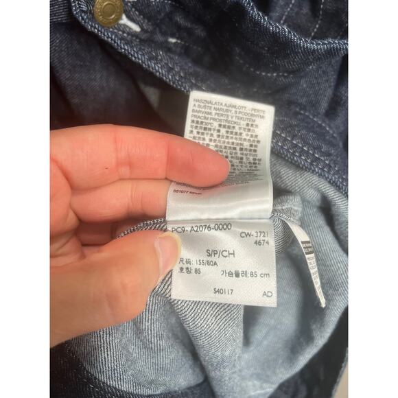 LEVI'S | Upside Down Truckers Denim Jacket | S/M | Unisex Pockets Blue Rare - Picture 13 of 16